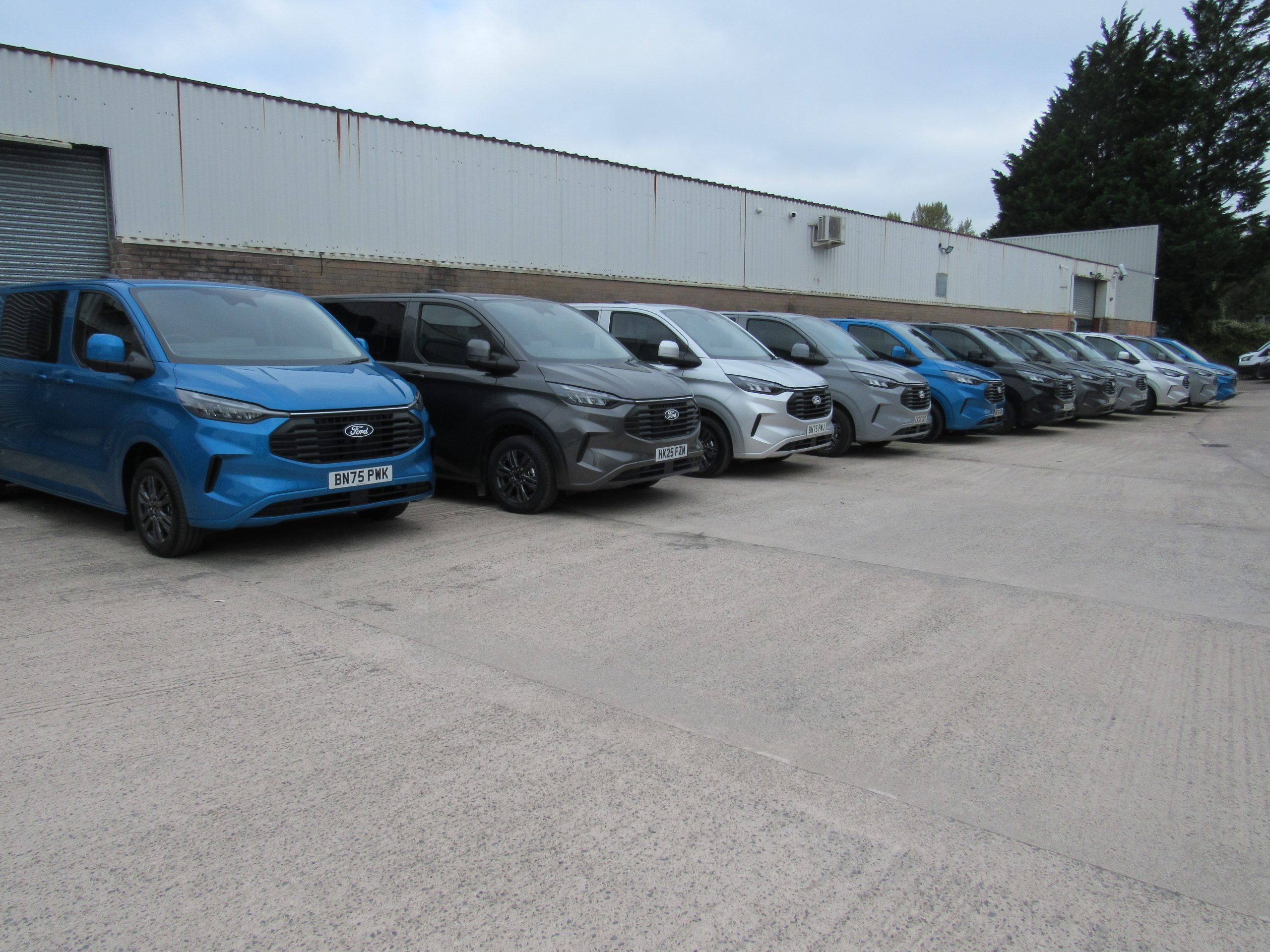 Avondale Vehicle Hire – view of yard and vans Avondale Vehicle Hire - view of yard and vans
